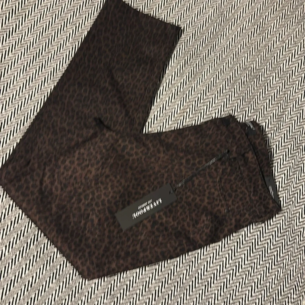 Liverpool Cheetah Print Ponte Pants - Black/Brown - Size 12/31 Petite - NWT - Picture 11 of 12